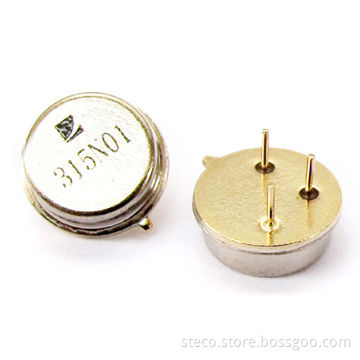 315MHz SAW Resonator with +/-75kHz for Remote Control, Car Alarm and Wirless Door